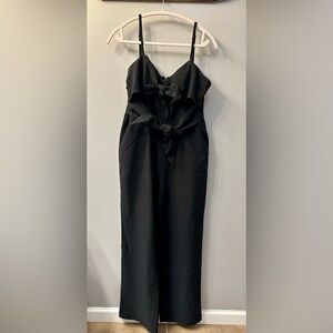 Elegant Black Jumpsuit Size Large